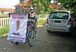 Terbukti, Becak Antirokok Lebih Disukai Ibu-ibu