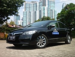 Menjajal Honda Civic BBG Wamen ESDM