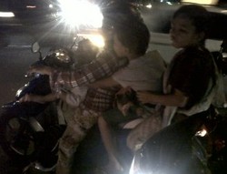 5 Bocah Naik Motor Tanpa Helm