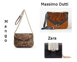 3 Pilihan Tas Tali Panjang Bermotif Kulit Ular