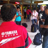 Rombongan Turing Mio J Tiba di Yogyakarta