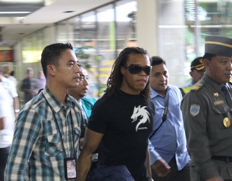 Tiba di Jakarta, Edgar Davids Foto Suporter Tiba di Jakarta, Edgar Davids Foto Suporter