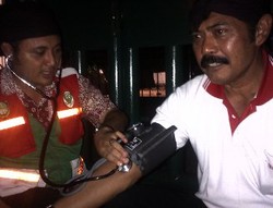 Wakil Walikota Solo Langsung Cek Tensi Darah