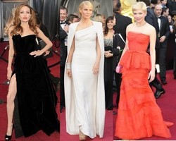 5 Selebriti yang Mencuri Perhatian di Red Carpet Oscar 2012