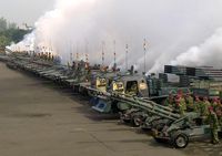 Parade Ranpur Meriahkan Sertijab Danpasmar I