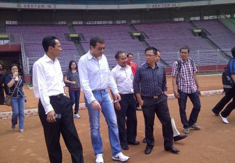 Inter Milan Cek Lapangan GBK