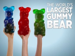 Ini Dia Gummy Bear Super Seberat 2,3 Kg!