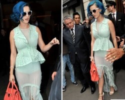 Pakai Dress Transparan, Underwear Katy Perry Terekspos