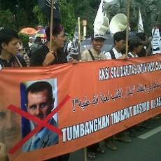 HTI Jatim Gelar Aksi Solidaritas Syria