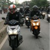 Diler Honda Sambut Rombongan Touring