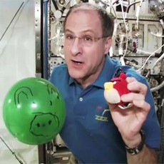 Wah, Astronot Main Angry Birds di Angkasa