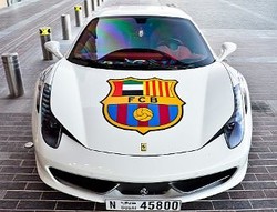 Ferrari 458 Italia Milik Penggemar Klub Barcelona