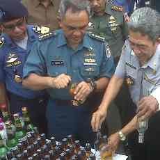 Polres Tanjung Perak Kembali Musnahkan Hasil Sakaw