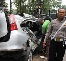 Sebelum Tabrak Avanza, Bus Sugeng Rahayu Langgar Marka Jalan