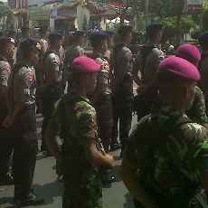 Polisi Gelar Apel Bersama Antisipasi Demo BBM