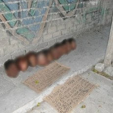 Hiii...! 10 Kepala Manusia Berjejer di Pinggir Jalan Meksiko