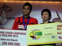 Tontowi-Liliyana Diganjar Bonus Rp 400 juta