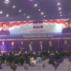 Balon Gubernur Jabar Tampil di Hadapan Ribuan Kader Demokrat