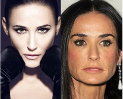 Bintangi Iklan Kosmetik, Wajah Demi Moore Dipermak Total