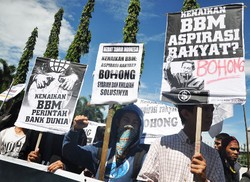 HTI Sulsel Kembali Demo Tolak Kenaikan BBM