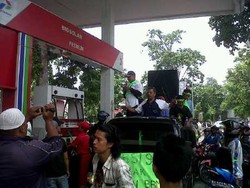 Pendemo di Medan Disangka Hendak Serbu SPBU Pertamina