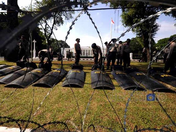 Jelang Demo Besar-besaran, Istana Dijaga Ketat