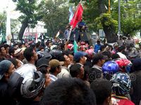 Buruh di Medan Tolak Kenaikan BBM