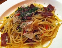 Resep Pasta: Spaghetti Aglio Olio Smoked Beef