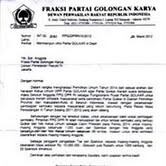 Ini Isi Surat Kewajiban Anggota DPR Asal Golkar Beli Tas Gambar Ical