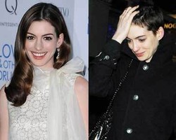 Anne Hathaway Pangkas Rambut Panjang Jadi Super Pendek
