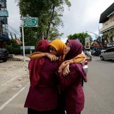 Gempa Susulan 8,1 SR, Warga Simeuleu Lari ke Atas Gunung