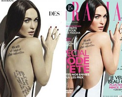 Pose Seksi, Tato Megan Fox Mendadak Hilang