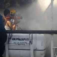 KM Prajapati Sempat Terbakar Saat Diperbaiki 