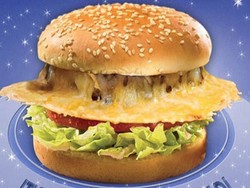 Crispy Saturn Cheeseburger, Burger Planet Saturnus