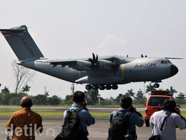 Airbus A400M Mendarat Perdana di Indonesia