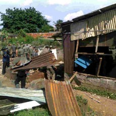 Diduga Jadi Arena Judi, Puluhan Gubuk di Depok Dibongkar