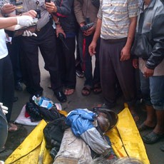Mayat Pria Berhelm Tersangkut di Gorong-gorong Bogor