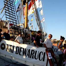 Hore! KRI Dewaruci Tiba di New Orleans, AS