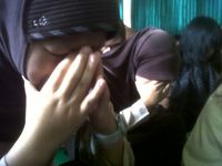Siswa SMP Doa Bersama Jelang UN