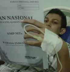 Usus Buntu, Siswa SMPN 26 UN di Rumah Sakit