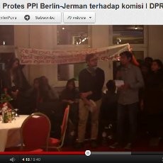 Diupload di Youtube, Mahasiswa Indonesia di Jerman Tolak Kedatangan Anggota DPR