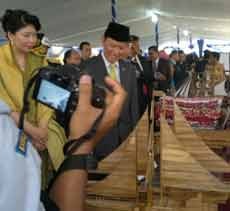 Kapal Hasil Karya Napi Lapas Porong Diluncurkan Menkum HAM