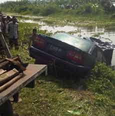 Mobil Tercebur ke Sungai Tewaskan Dua Orang Adalah Jenis Volvo