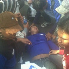 Bruuuk! Seorang Buruh Kejang-kejang di Bundaran HI, Lalu Pingsan 