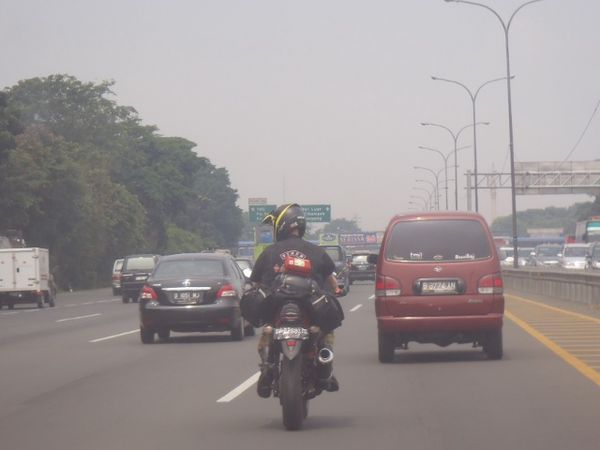 Duh! Honda Tiger Masuk Tol