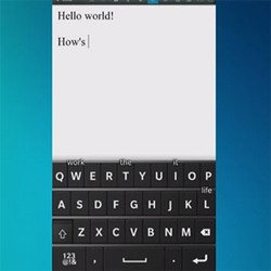 Melongok Kemampuan Keyboard Virtual BlackBerry 10