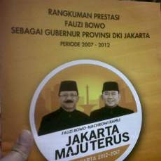 Wow! Ada Buku Berisi Rangkuman Prestasi Foke Selama Jadi Gubernur