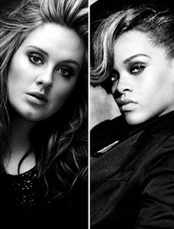 Adele Ultah, Rihanna Beri Kado Kue Berbentuk Payudara