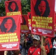 Ratusan Buruh Tuntut Kasus Marsinah Diungkap