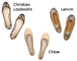 Rangkaian Sepatu Flat dengan Detail Kulit